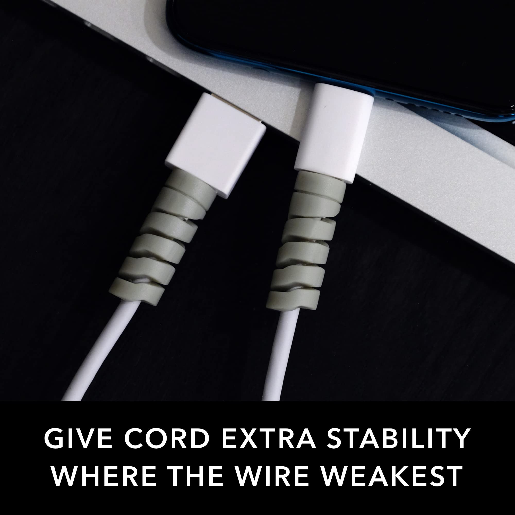 Artefact Cable Protector (10-Pack) - Durable Charger Protectors for iPhone, iPad, MacBook - Cord Saver & Organizer for Home, Office, Travel - Prevent Fraying & Damage to Charging Cables