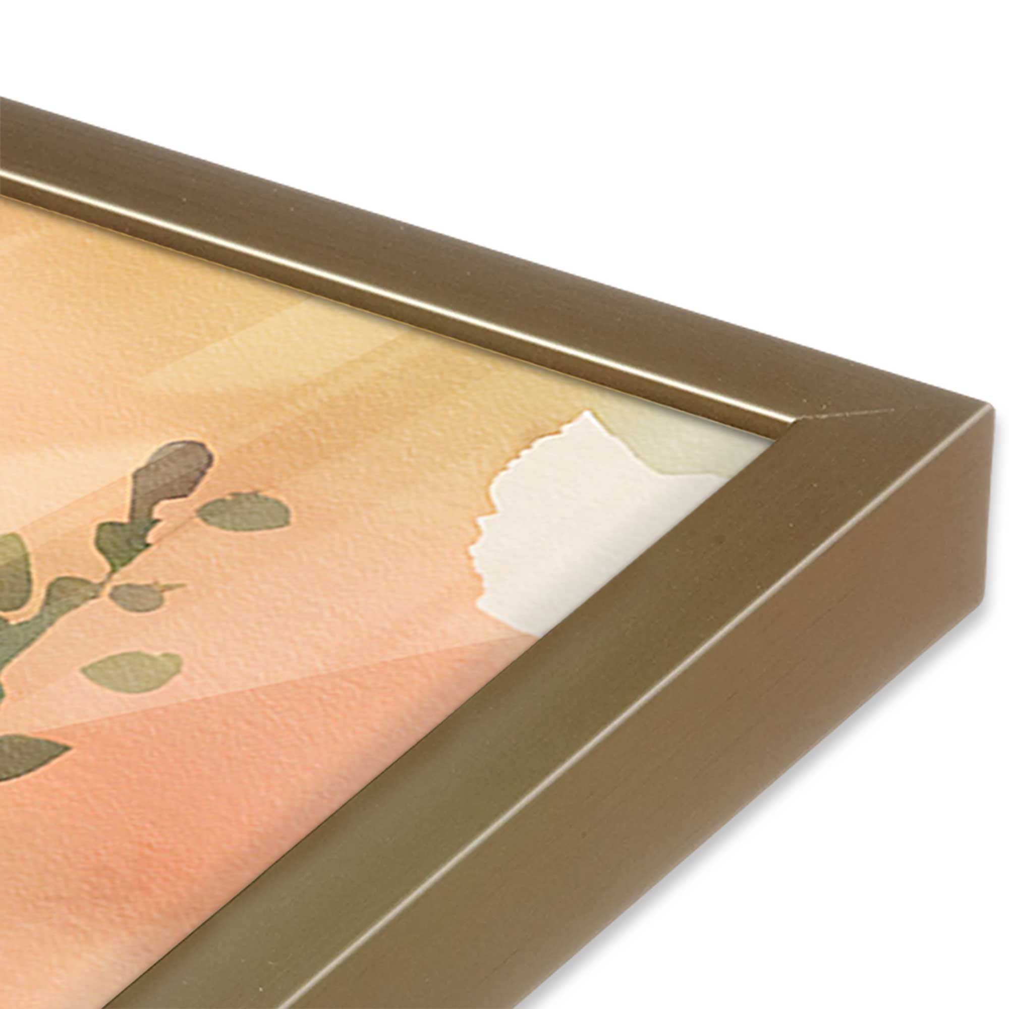 Blossoms and Sunrise Glow Print - Floral Wall Art for Home Decor | Perfect for Living Room, Bedroom & Office Aesthetic