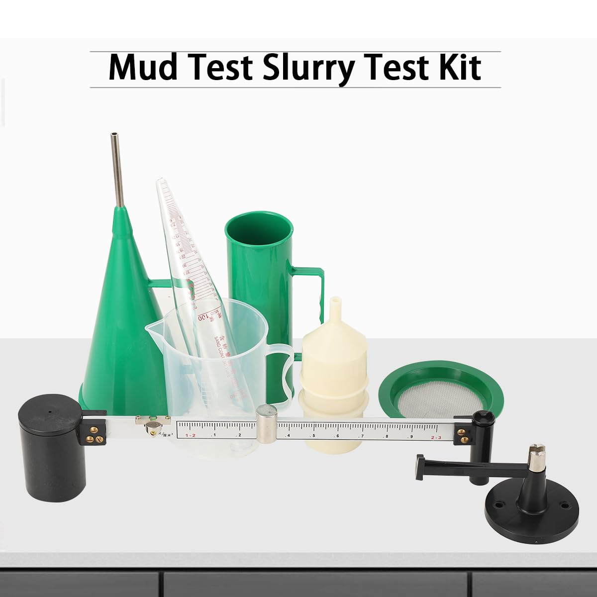 Premium Mud Hydrometer & Viscosity Tester Kit - Accurate Mud, Slurry & Sand Content Measurement for Oilfield Drilling & Construction Testing