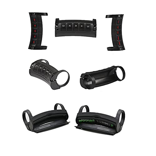 Universal Wireless Bluetooth Steering Wheel Controller - Multi-Function LED Buttons for Car DVD Navigation