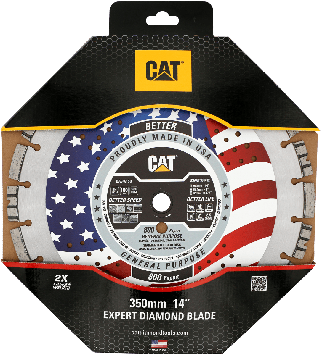 Cat® 800 Expert Diamond Blade - Premium General Purpose Cutting Disc for Concrete, Brick & Tile - Free Shipping - Perfect for Construction, Masonry & DIY Home Projects