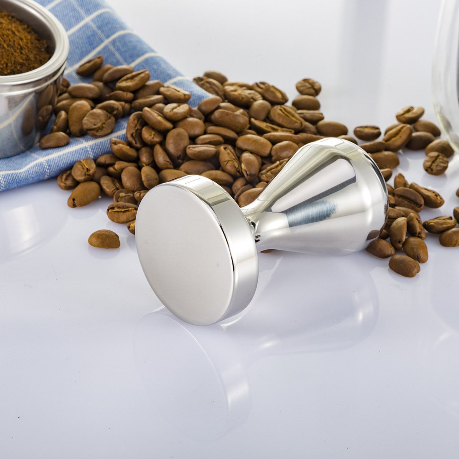 Premium 51mm Stainless Steel Coffee Tamper - Professional Barista Espresso Press for Perfect Coffee Grounds | Ideal for Home Brewing & Cafe Use