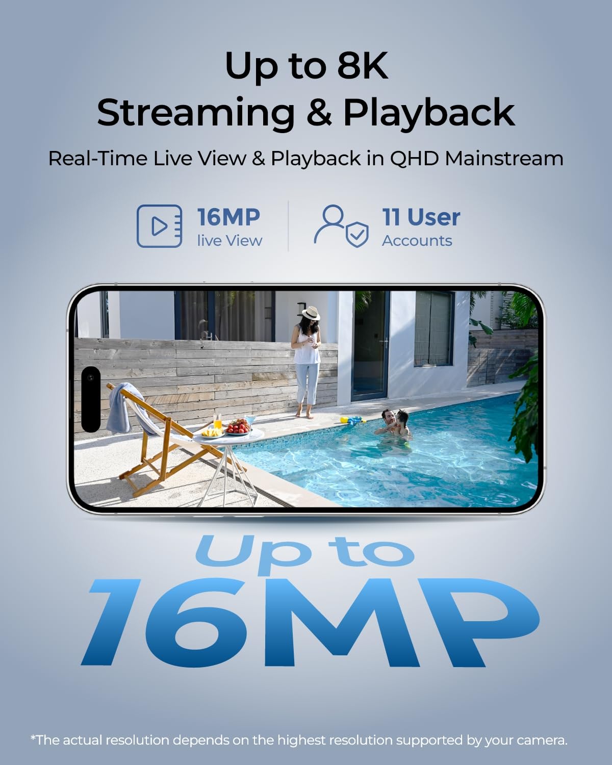 REOLINK Home Hub Pro Security System - 24 Camera Support, 16TB HDD Storage (2TB Included), AES-128 Encryption, 16MP HD Streaming, Wi-Fi 6, 120dB Siren - No Monthly Fees | Home & Business Surveillance Solution for 24/7 Protection