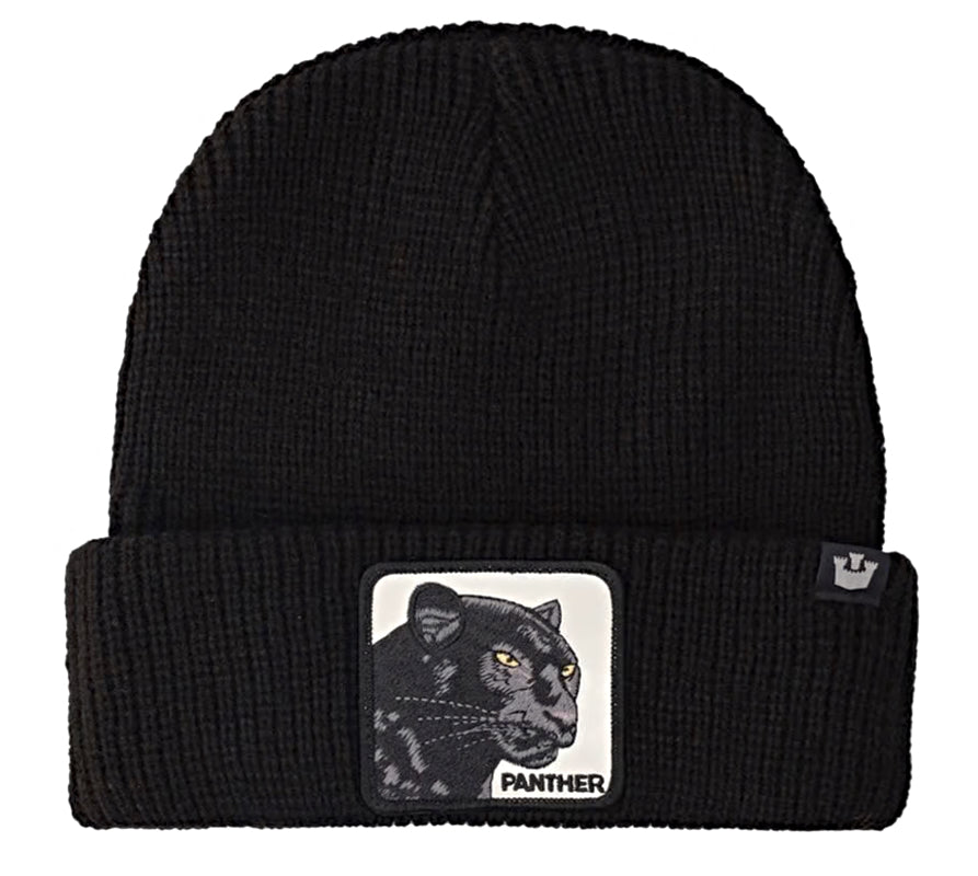 Goorin 'On the Hunt' Black Acrylic Knitted Beanie - Warm Winter Hat for Men & Women, Perfect for Outdoor Activities, Skiing, and Casual Wear