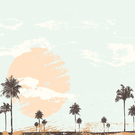 3dRose Large Sunset with Palm Trees Double Toggle Switch - Wall Decor for Living Room, Bedroom & Office | Tropical Beach Theme Light Switch Cover