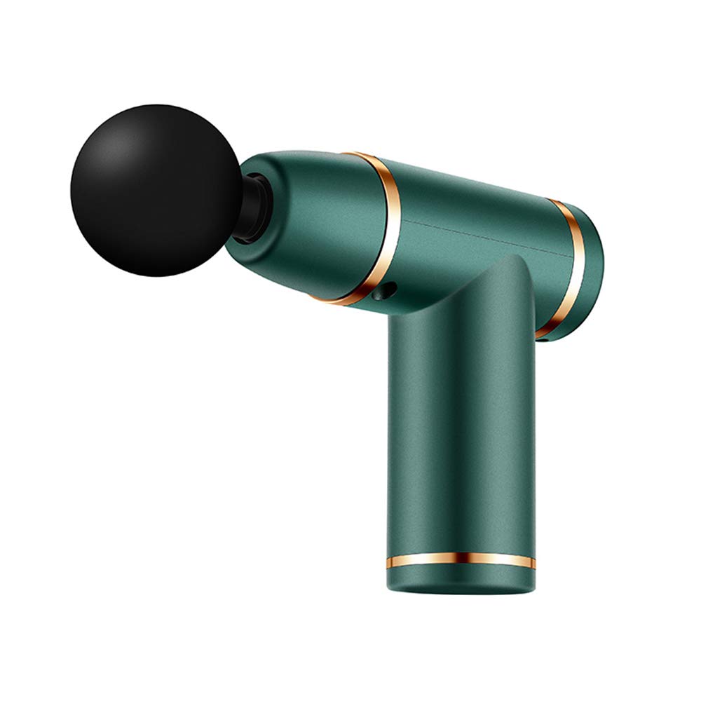 Mini Fascia Gun for Muscle Pain Relief - Portable Deep Tissue Massage Gun, Handheld Percussion Massager for Athletes & Recovery - Perfect for Post-Workout, Office Stress & Travel (Dark Green)