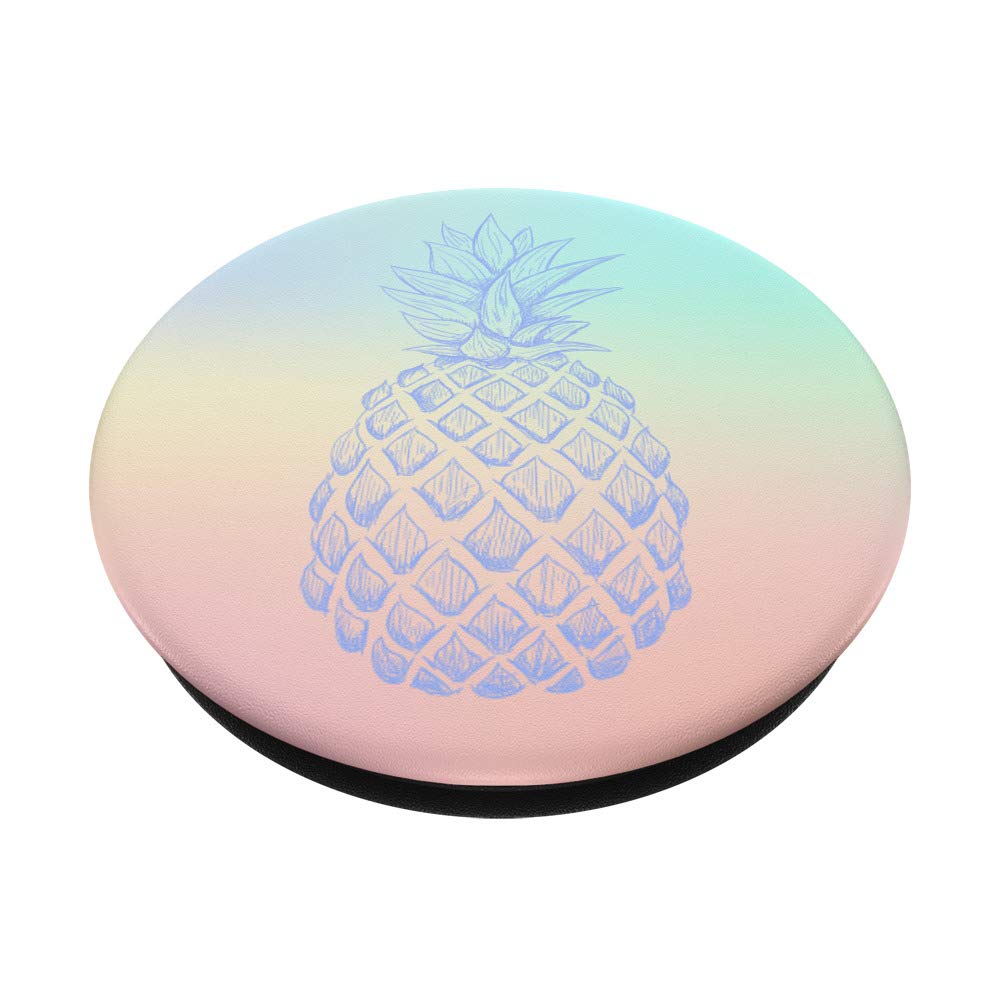 Funny Tropical Pineapple Phone Grip - Swappable PopSockets PopGrip for Fruit Lovers | Perfect for Summer Beach Days, Pool Parties & Tropical Vacations
