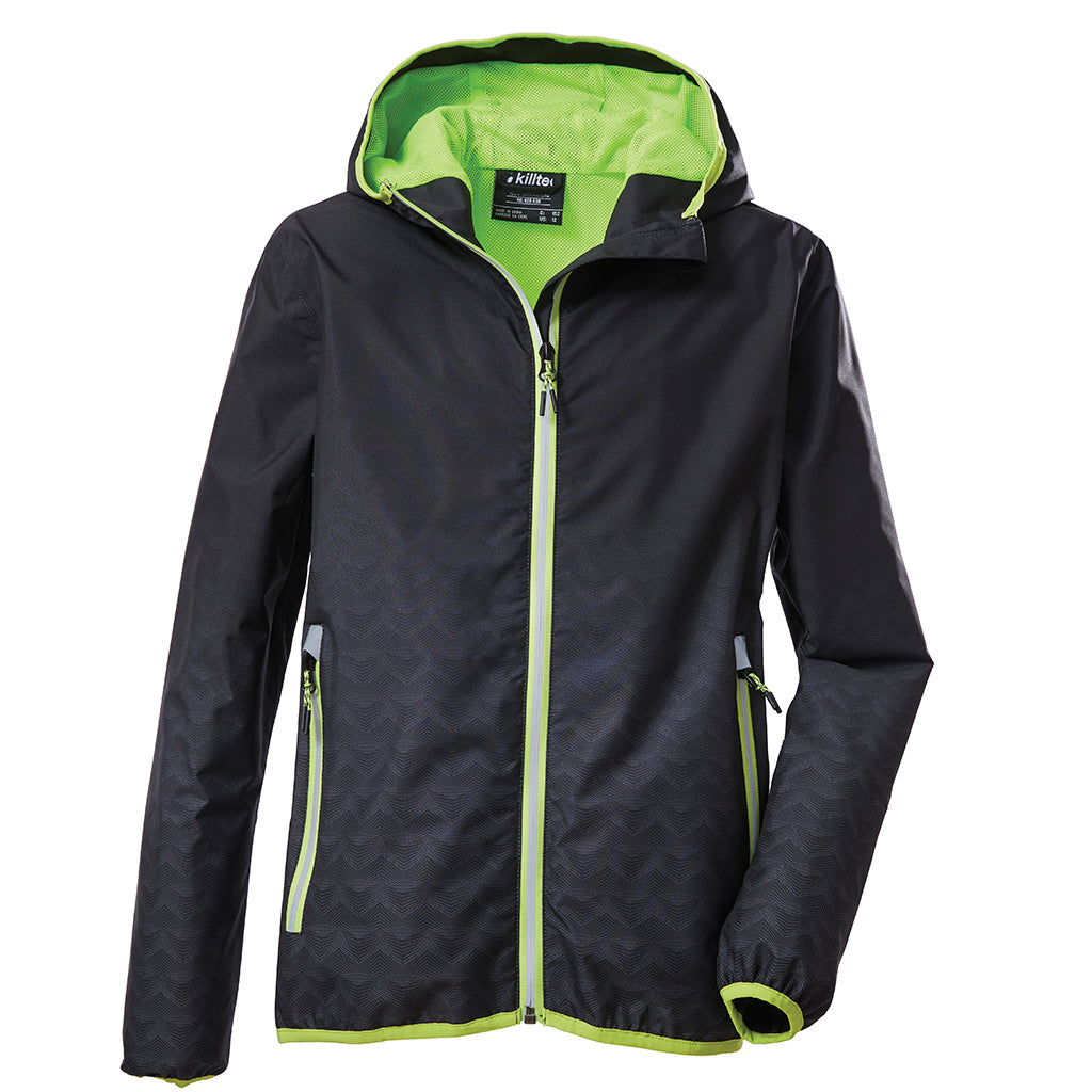 Boys' Killtec Functional Packable Jacket - Lightweight Waterproof Windbreaker for Outdoor Hiking & School Activities