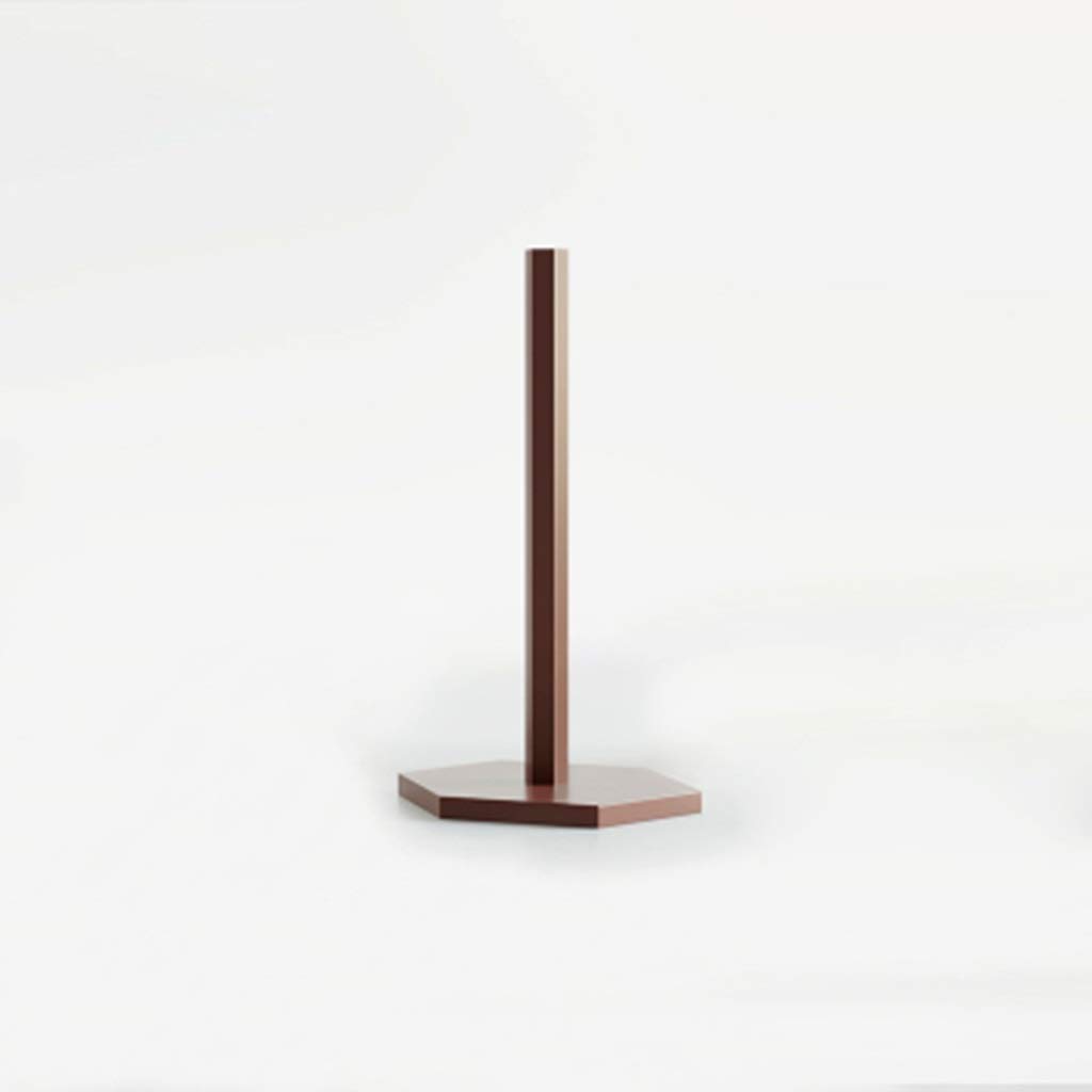 Heavy Duty Stainless Steel Paper Towel Holder Stand - Sturdy Weighted Base for Kitchen, Bathroom & Office Use | D Color