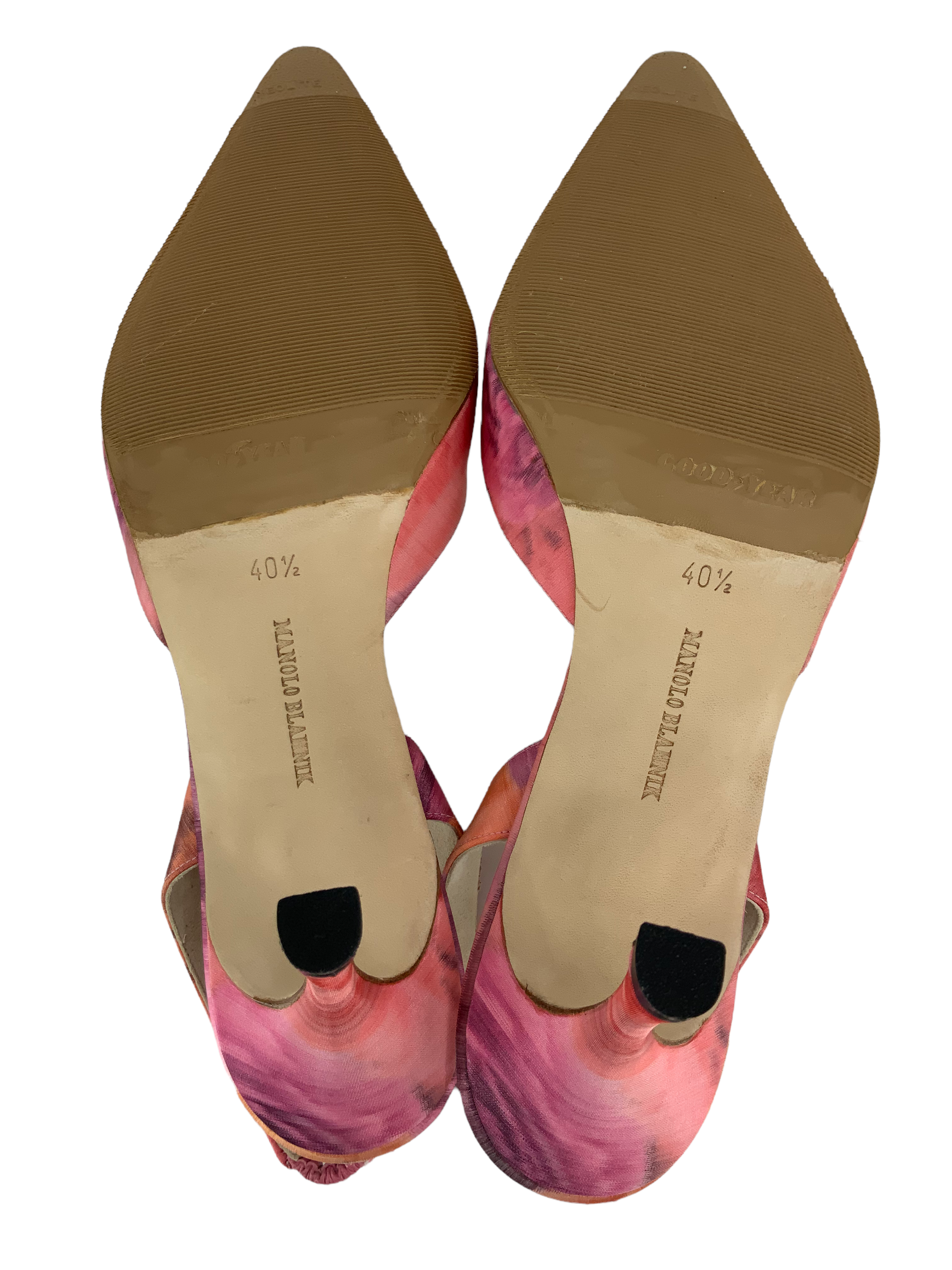 Manolo Blahnik Carolyne Satin Slingback Heels - Women's Size 10.5 Luxury Dress Pumps for Weddings, Parties & Special Occasions