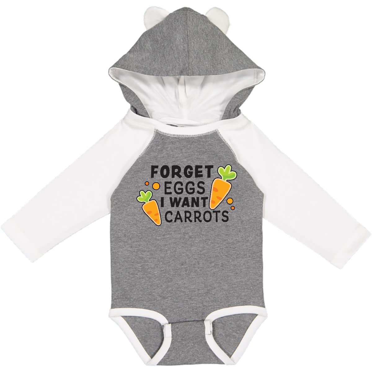Easter Carrots Long Sleeve Baby Creeper - Cute Holiday Outfit