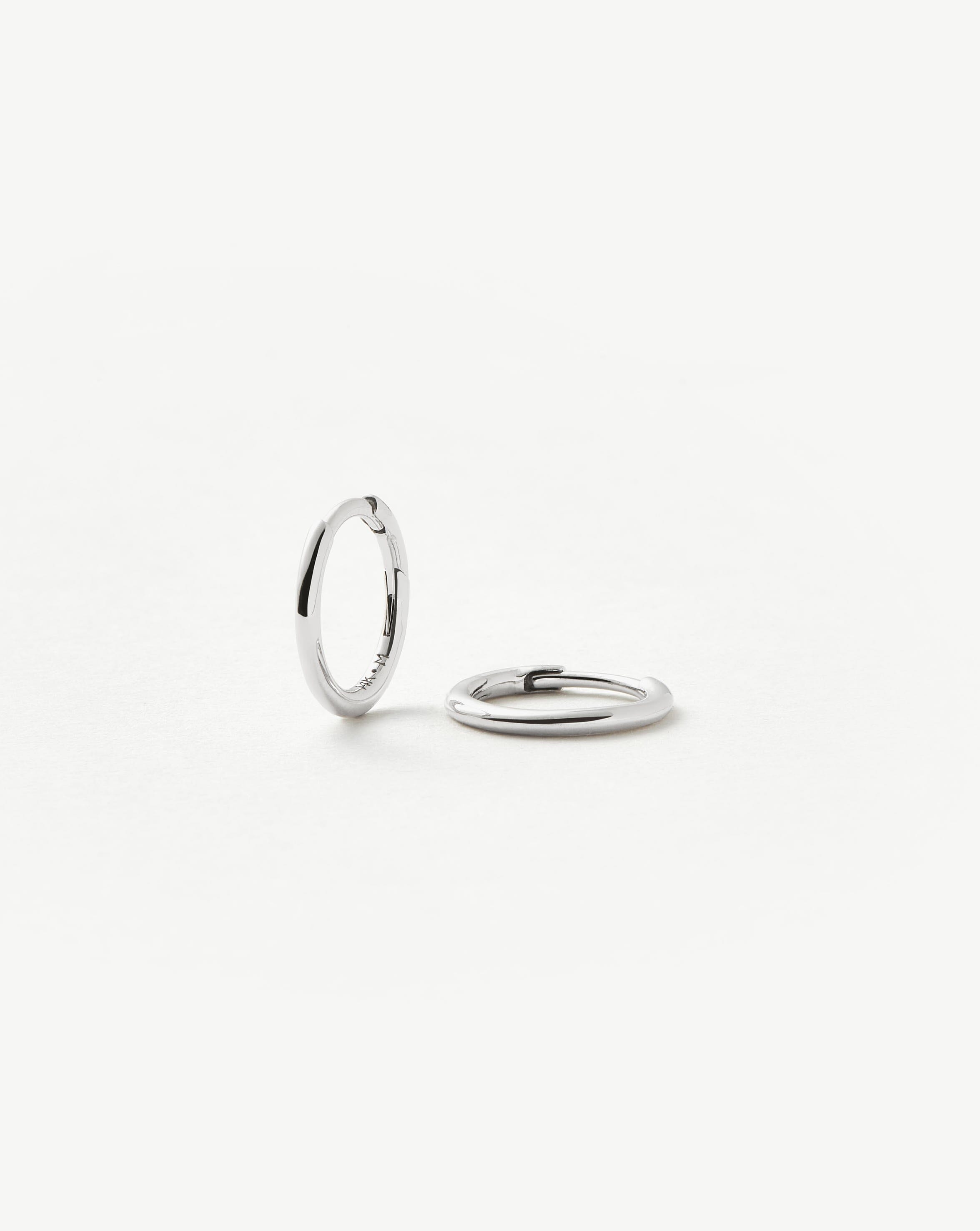 Fine Classic Mini Hoop Earrings for Women - Dainty Gold/Silver Small Hoop Earrings - Perfect for Everyday Wear, Office & Date Night