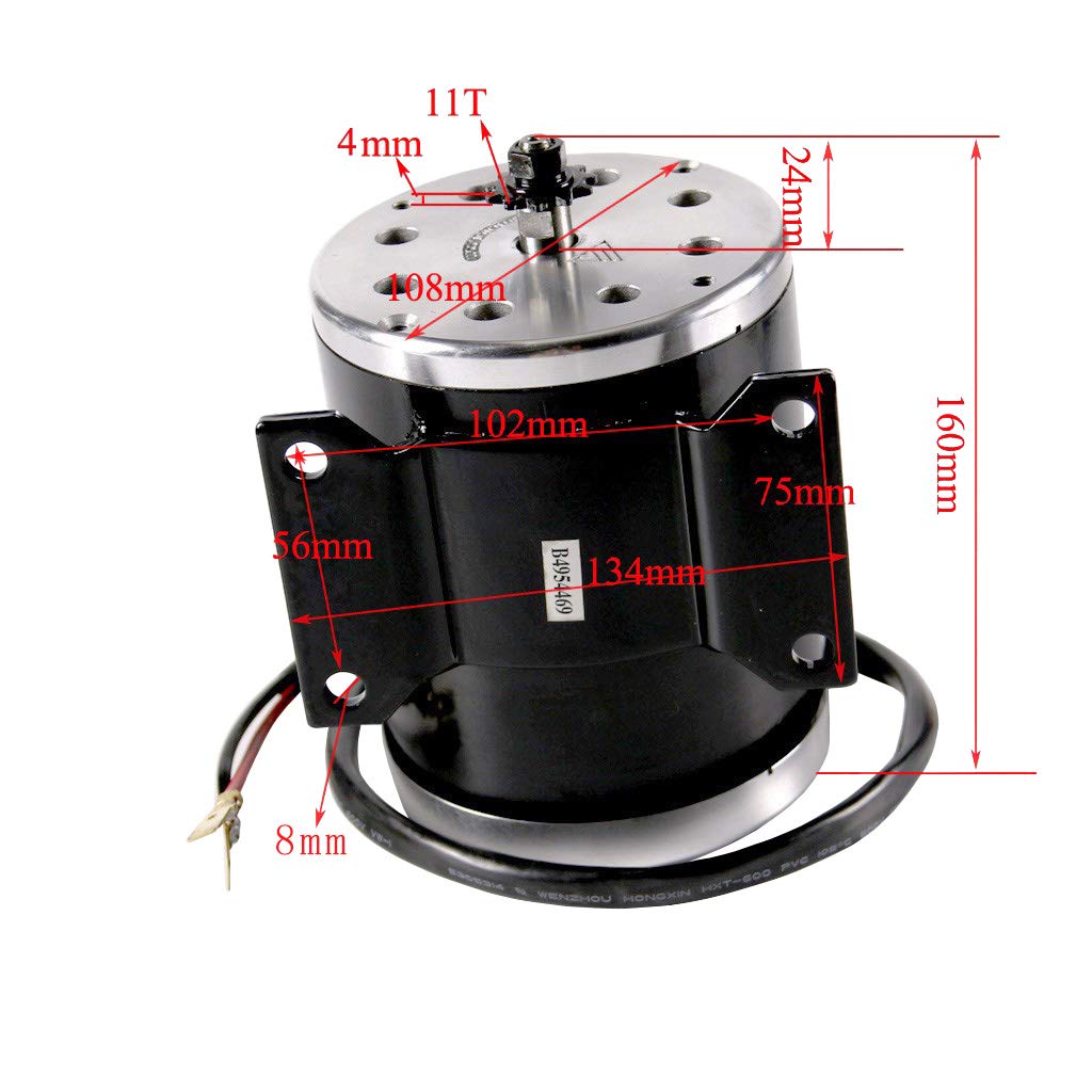 36V 800W Brushed Motor & Controller Kit for eBike, ATV, Go Kart, Moped - High Power Electric Motor Upgrade for DIY Mini Bikes & Motorized Bicycles - Perfect for Off-Road Adventures & Urban Commuting
