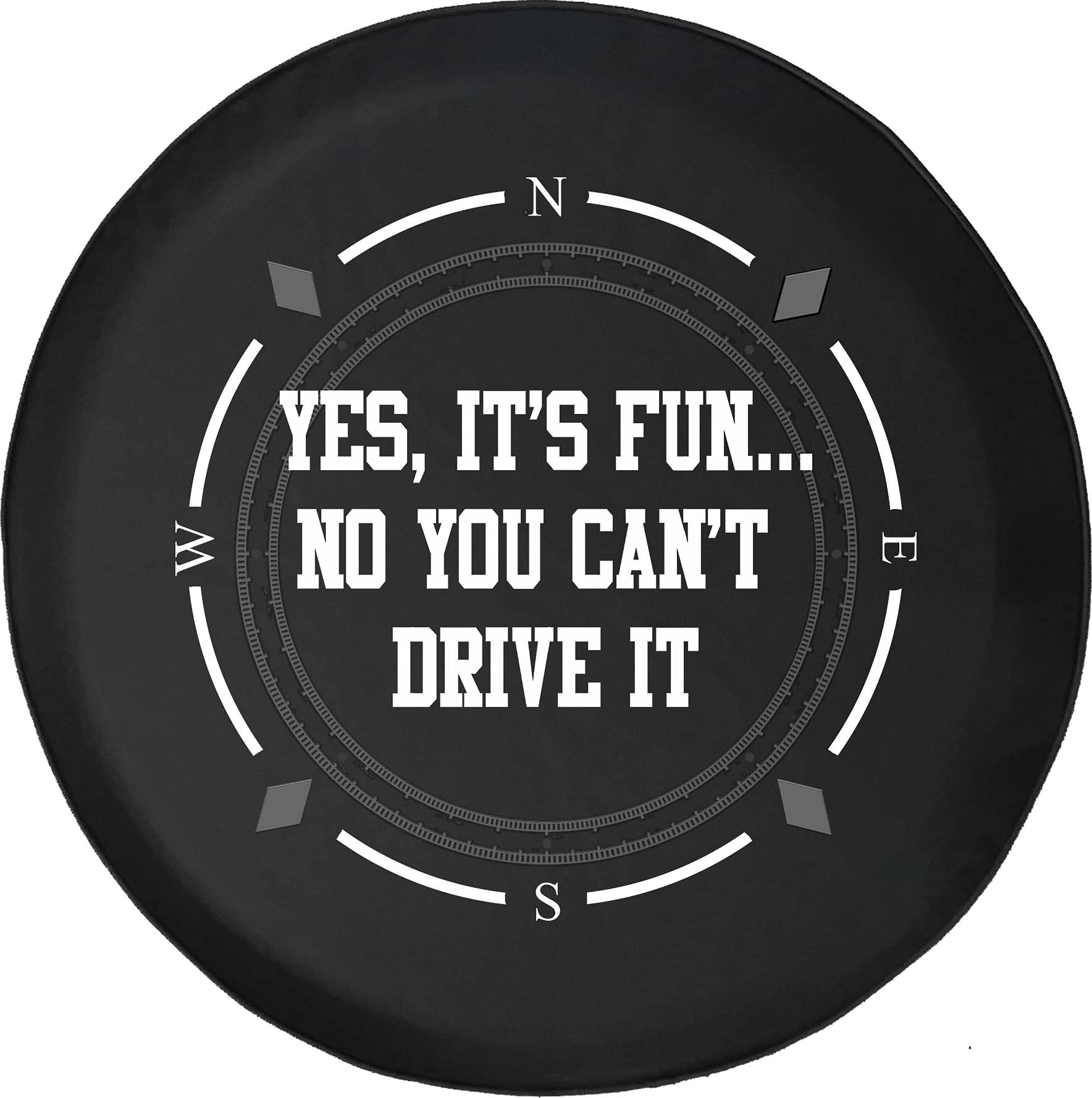 Premium American Unlimited Spare Tire Cover with Compass Design - Durable SUV, Trailer & RV Wheel Accessories for Jeep, Truck & Off-Road Vehicles | Perfect for Camping, Road Trips & Outdoor Adventures