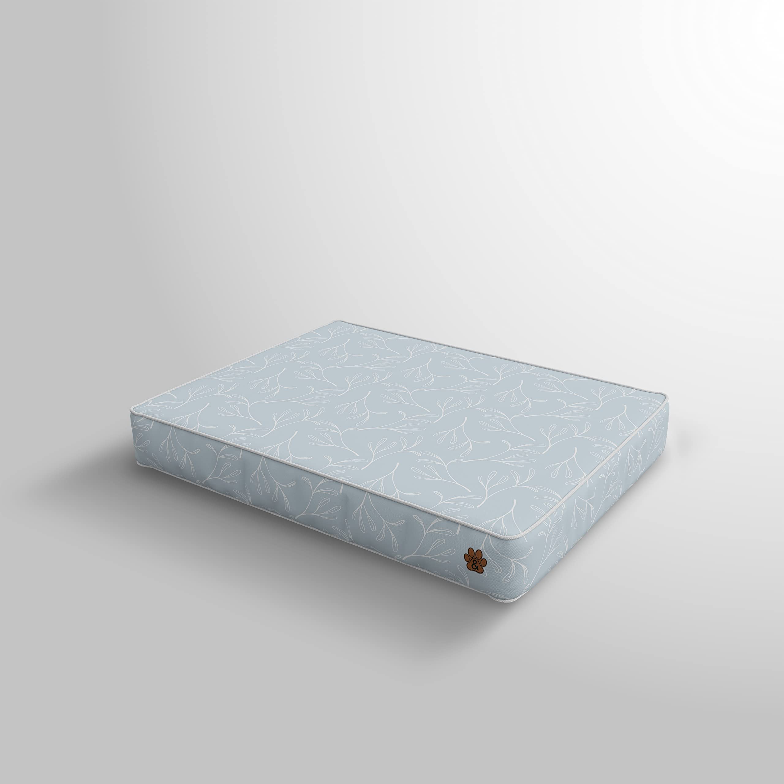 Premium Orthopedic Dog Bed for Large, Medium & Small Dogs - Soft Plush Pet Mattress with Removable Washable Cover, Waterproof & Non-Slip Bottom - Ideal for Crates, Floors & Home Use (Pattern 07, Small)