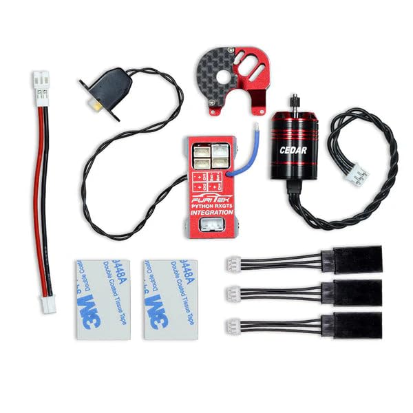 Furitek Torpedo RXGT5 Brushless Power System for AXIAL SCX24 - Flysky FS-GT5 Version | ESC & Motor Combo for RC Cars, Crawlers, Rock Crawling | High Performance Remote Control Electronics (FUR-2565) | Perfect for Off-Road Adventures & Backyard Crawling