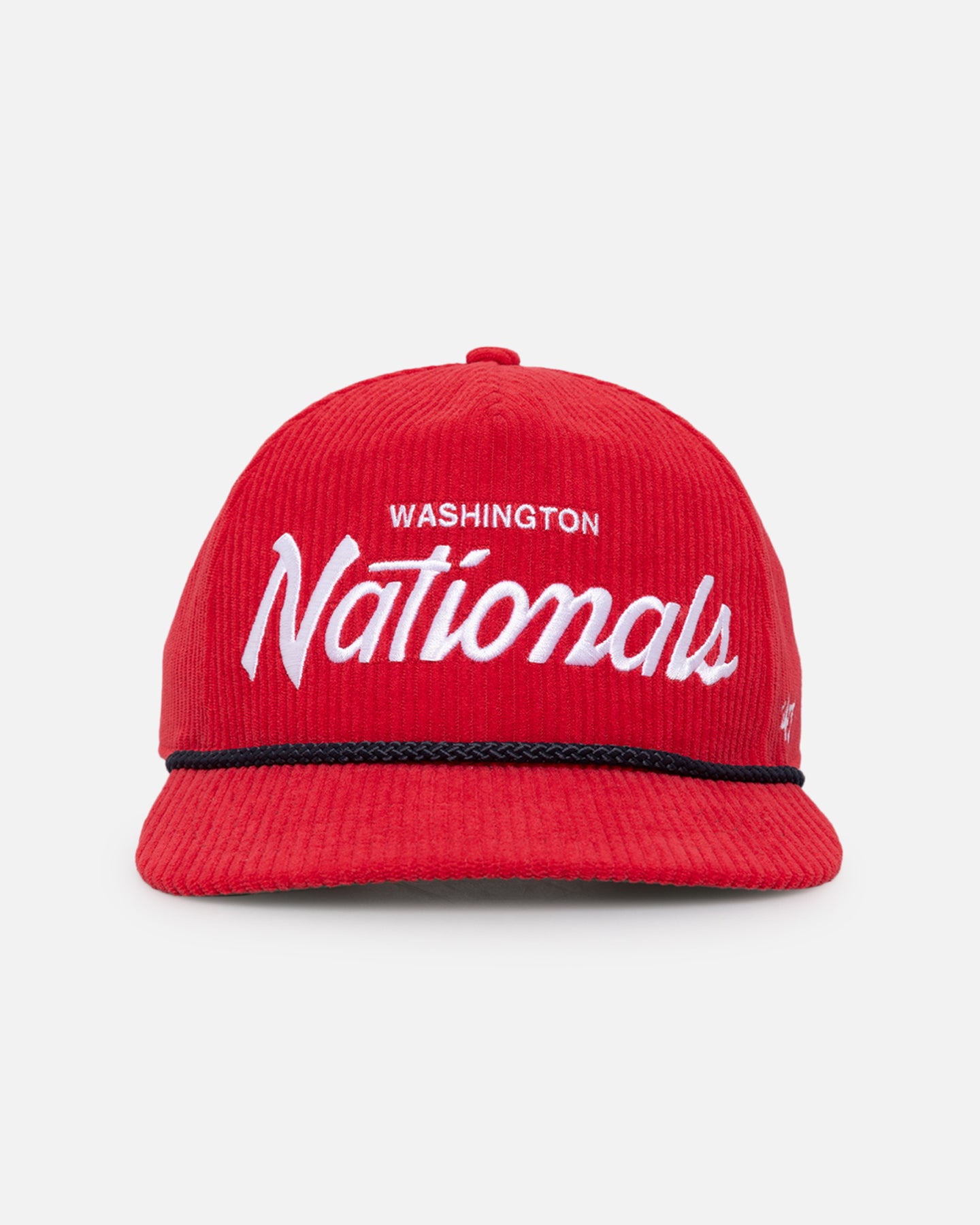 47 Brand Washington Nationals MLB Opening Day Snapback Hat - Adjustable Crossrope Hitch Design in Red - Perfect for Baseball Games, Fan Gear, and Casual Streetwear