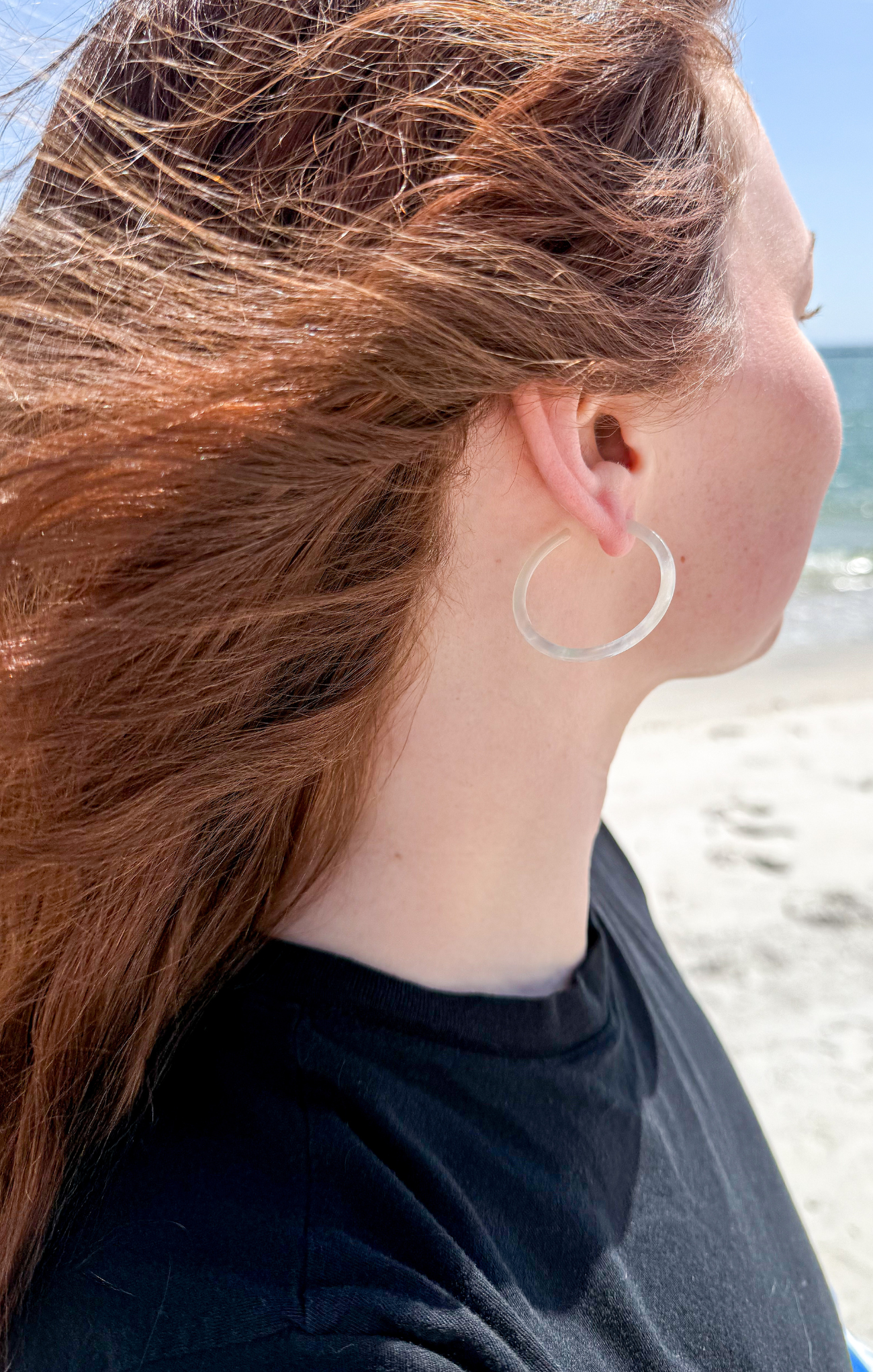 Stylish Skinny Acetate Hoop Earrings for Women - Lightweight & Trendy Fall Fashion Accessories | Perfect for Office, Party & Everyday Wear