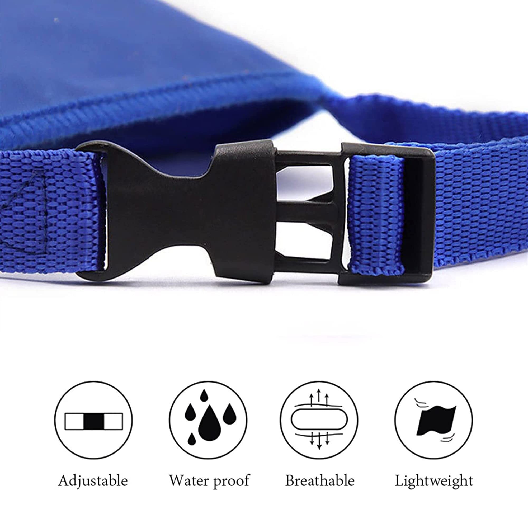 **Parts Express Soft Anti-Biting Barking Chewing Muzzle for Small & Medium Dogs - Breathable, Waterproof, Adjustable Dog Muzzle (Blue, Size S) - Perfect for Training, Grooming & Vet Visits**