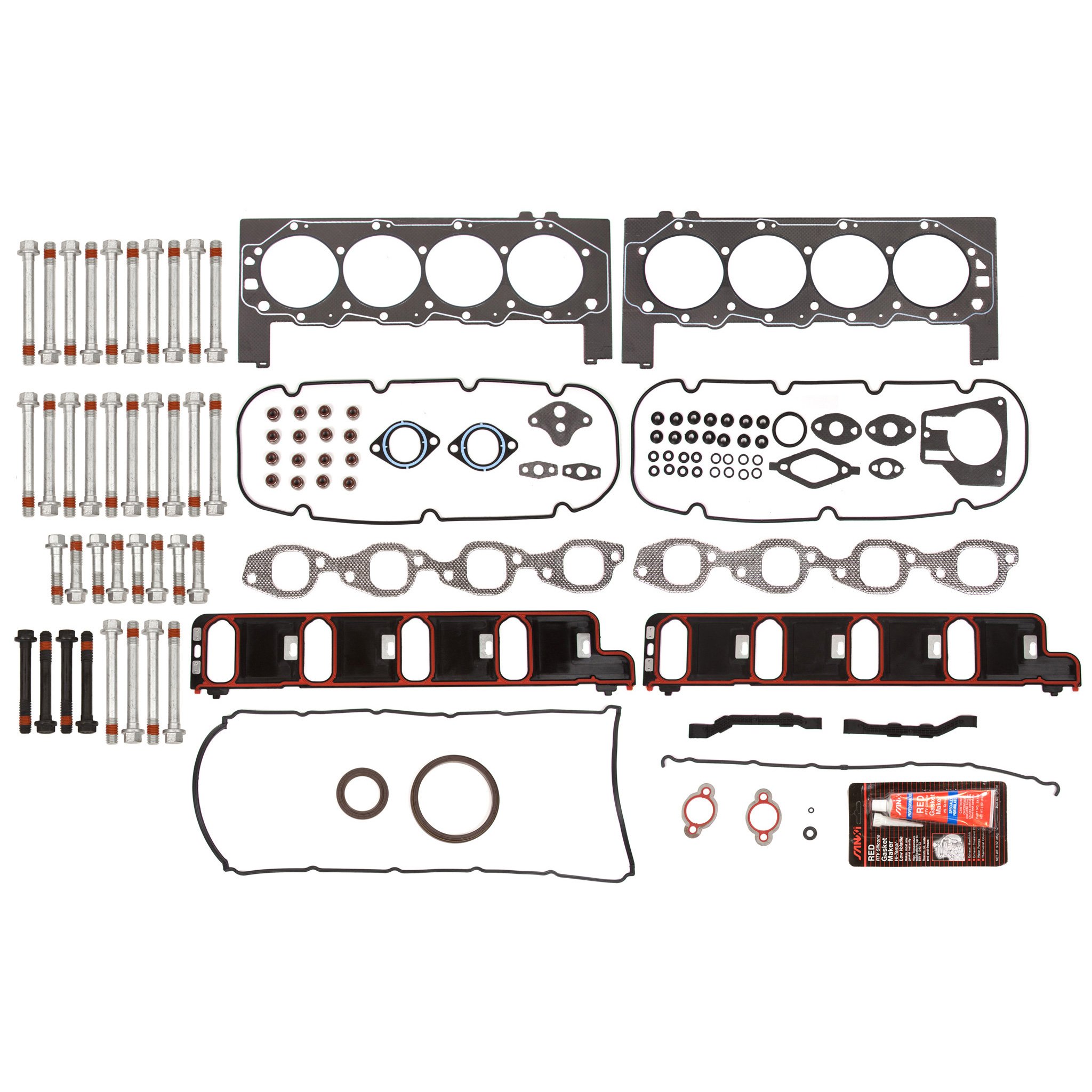 Chevrolet Avalanche Silverado GMC Yukon 8.1L OHV Full Gasket Set with Head Bolts - Engine Repair Kit for 2001-2006 Models - Perfect for DIY Mechanics & Professional Auto Shops