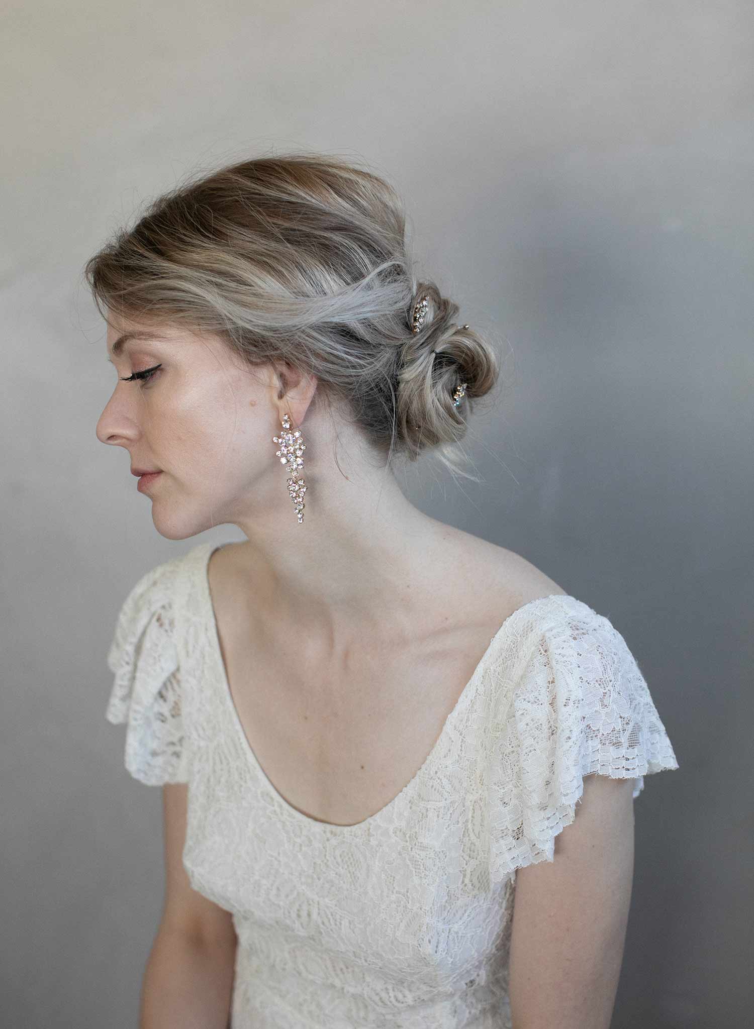 Champagne Bubbles Drop Earrings - Elegant Dangling Jewelry for Women | Style #976 | Perfect for Parties, Weddings & Special Occasions