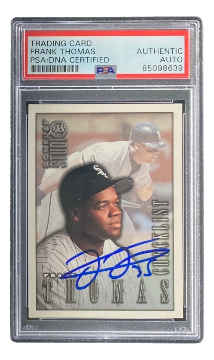 Frank Thomas Autographed 1998 Donruss Chicago White Sox Baseball Card - PSA/DNA Certified - Perfect for Sports Memorabilia Collections & Baseball Fan Gifts