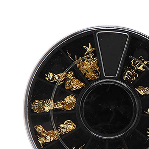 3D Punk Nail Art Decorations - 4 Boxes Glitter Nail Charms for Fingernails & Toenails | DIY Nail Art Accessories for Punk, Gothic & Festival Makeup Looks