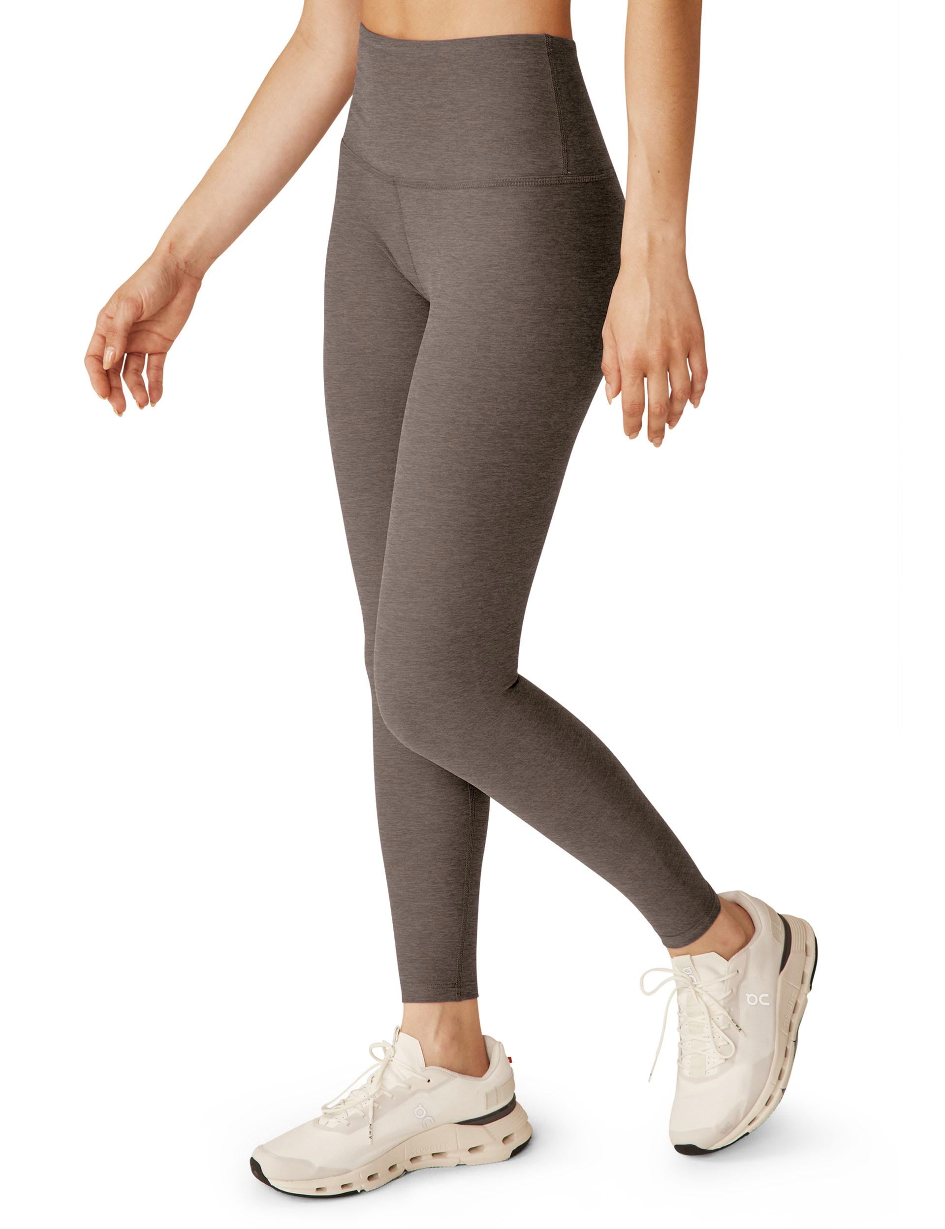 Spacedye Caught In The Midi High Waisted Leggings - Soft Umber Heather | Women's Yoga Pants for Workout, Lounge & Everyday Wear