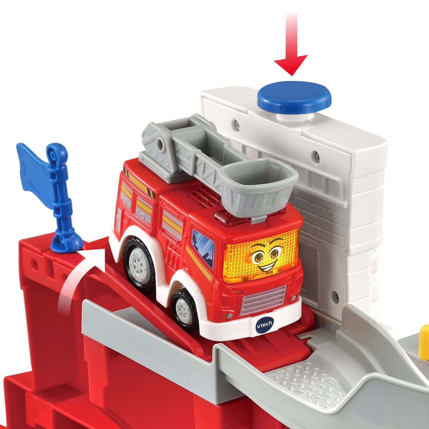 VTech Go! Go! Smart Wheels Rescue Tower Firehouse Playset - Interactive Learning Toy for Toddlers & Kids - Perfect for Pretend Play, Firefighter Role Play & Early Childhood Development