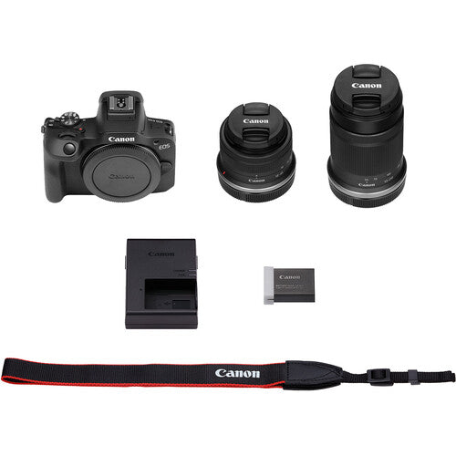 Canon EOS R100 Mirrorless Digital Camera with 18-45mm & 55-210mm Lens Kit - Perfect for Travel, Vlogging & Photography Enthusiasts