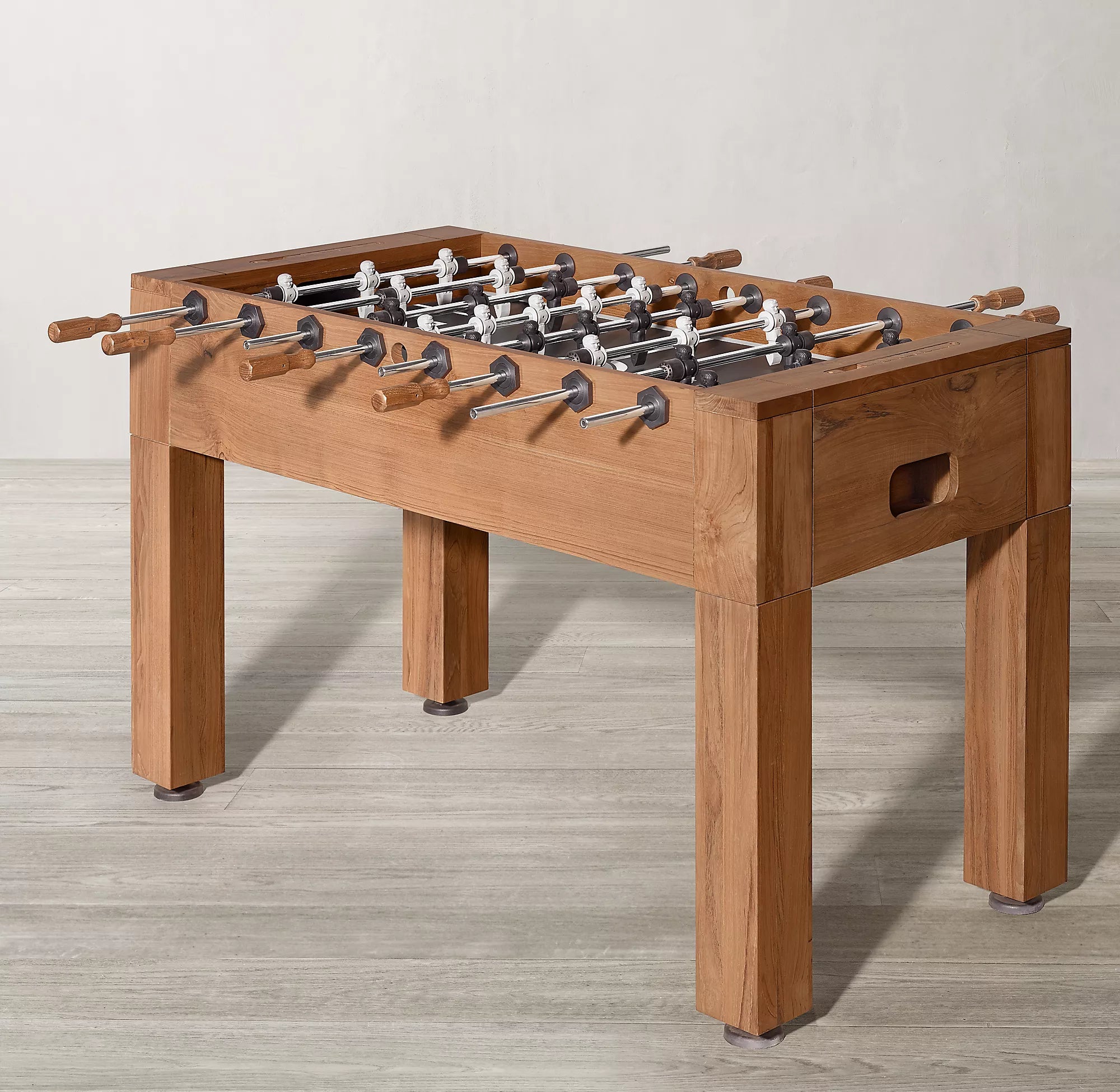 Brunswick Parsons Outdoor Teak Wood Foosball Table - Premium Game Table for Patio, Backyard & Game Room - Perfect for Family Fun & Entertaining Guests