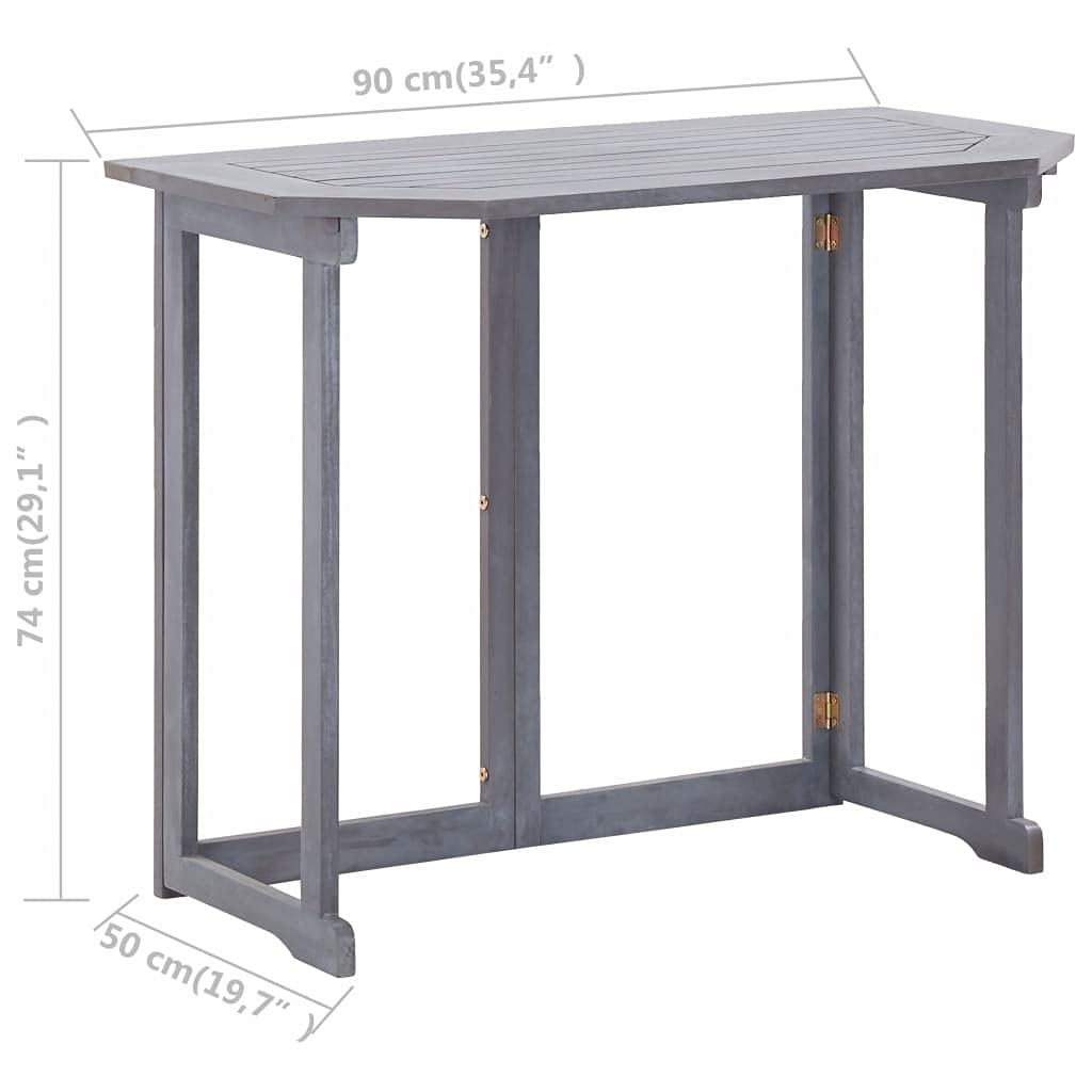 Outdoor Folding Balcony Table 35.4