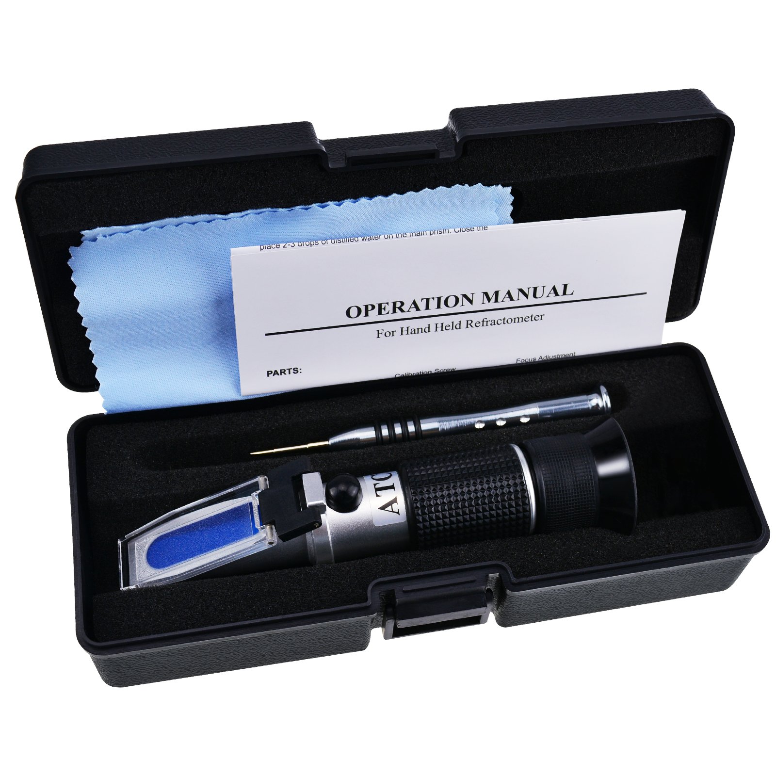 3-in-1 Honey Refractometer 58-90% Brix ATC - Honey, Maple Syrup & Molasses Tester for Beekeeping & Cooking
