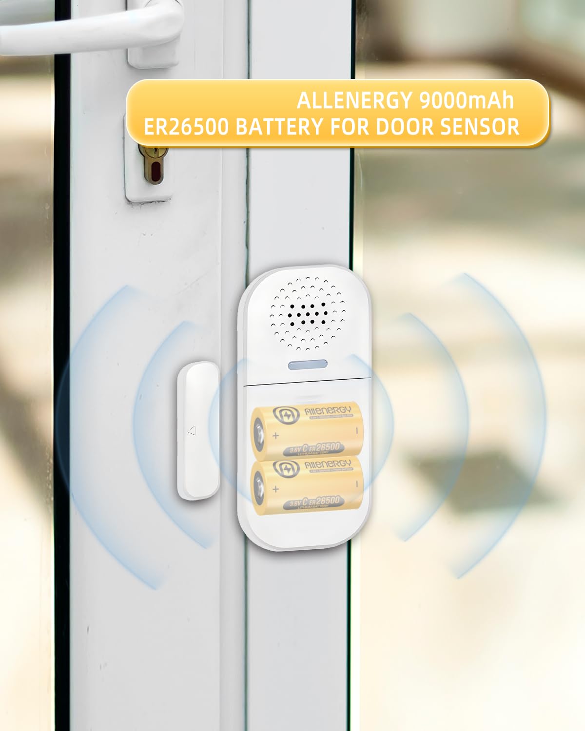ER26500 Lithium C Batteries 9000mAh 3.6V - 2 Pack Non-Rechargeable Li-SOCl2 Batteries for Car Tire Pressure Monitors, Smart Cards & IoT Devices | Long-Lasting Power Solution