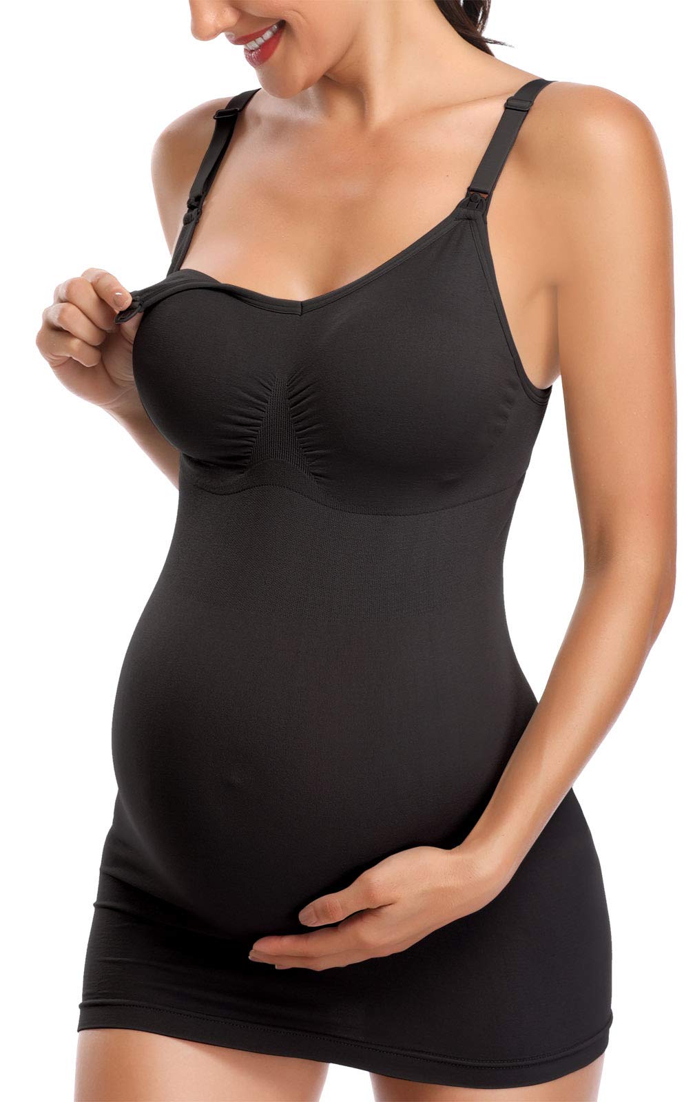 BRLIDO Women's Nursing Tank Tops with Built-in Bra - Comfortable Maternity Camisole for Breastfeeding Mothers | Perfect for Nursing, Lounging & Everyday Wear