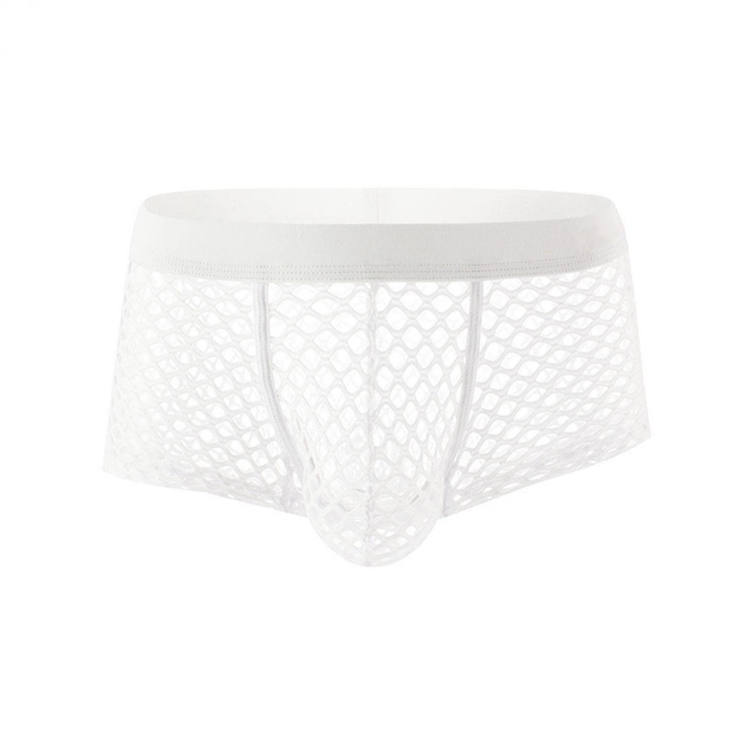 Sexy Mesh Men's Transparent Shorts - Breathable Japanese Cutout Underwear with Comfort Waistband for Summer, Gym & Casual Wear