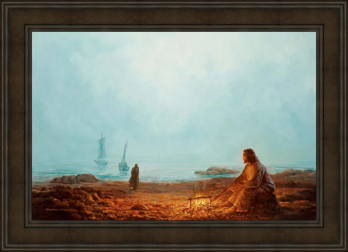By The Shore By Yongsung Kim - Coastal Wall Art Print for Beach House Decor, Ocean Themed Living Room & Bedroom