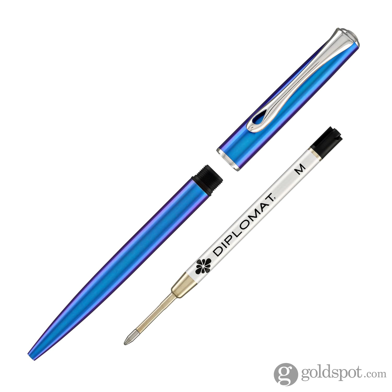 Premium Diplomat Traveller Ballpoint Pen - Funky Blue Ink, Smooth Writing Experience | Perfect Gift for Business Professionals & Travel Enthusiasts | Office, Meetings, Journaling & Everyday Use