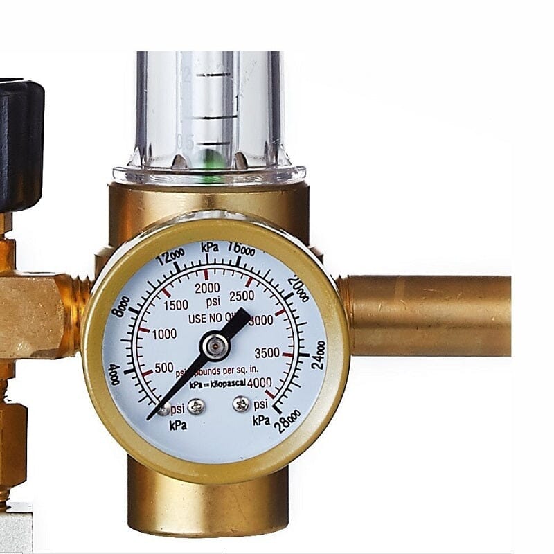 Premium CO2 Regulator with Solenoid Valve for Hydroponics & Aquarium Plants – Accurate Pressure Control for Indoor Gardening & Fish Tanks