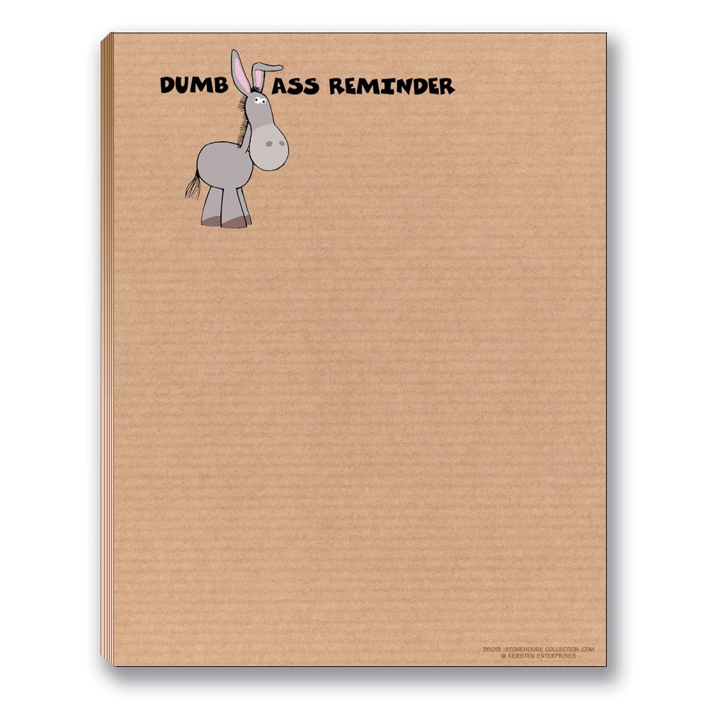 Funny Notepads Assorted Pack - Small Notepad Gift Set 4.25