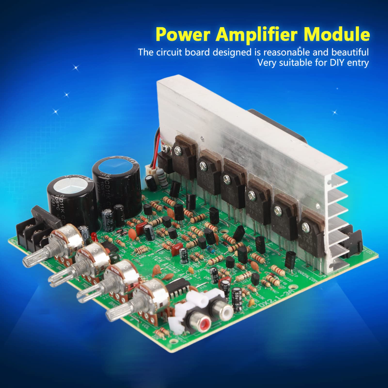 High Power Amplifier Board - DIY Audio Amplifier Module for Home Speaker System | Portable & Easy to Install | Perfect for DIY Projects, Home Theater & Car Audio Upgrades