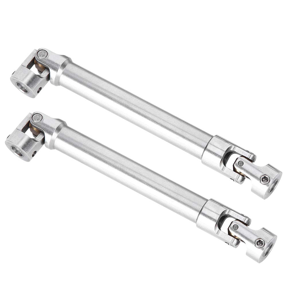 VGEBY 2pcs Stainless Steel Universal Drive Shaft for 1/10 RC Crawler - 112-165mm RC Car Upgrade Accessories | Durable Off-Road Performance for Traxxas, Axial & More