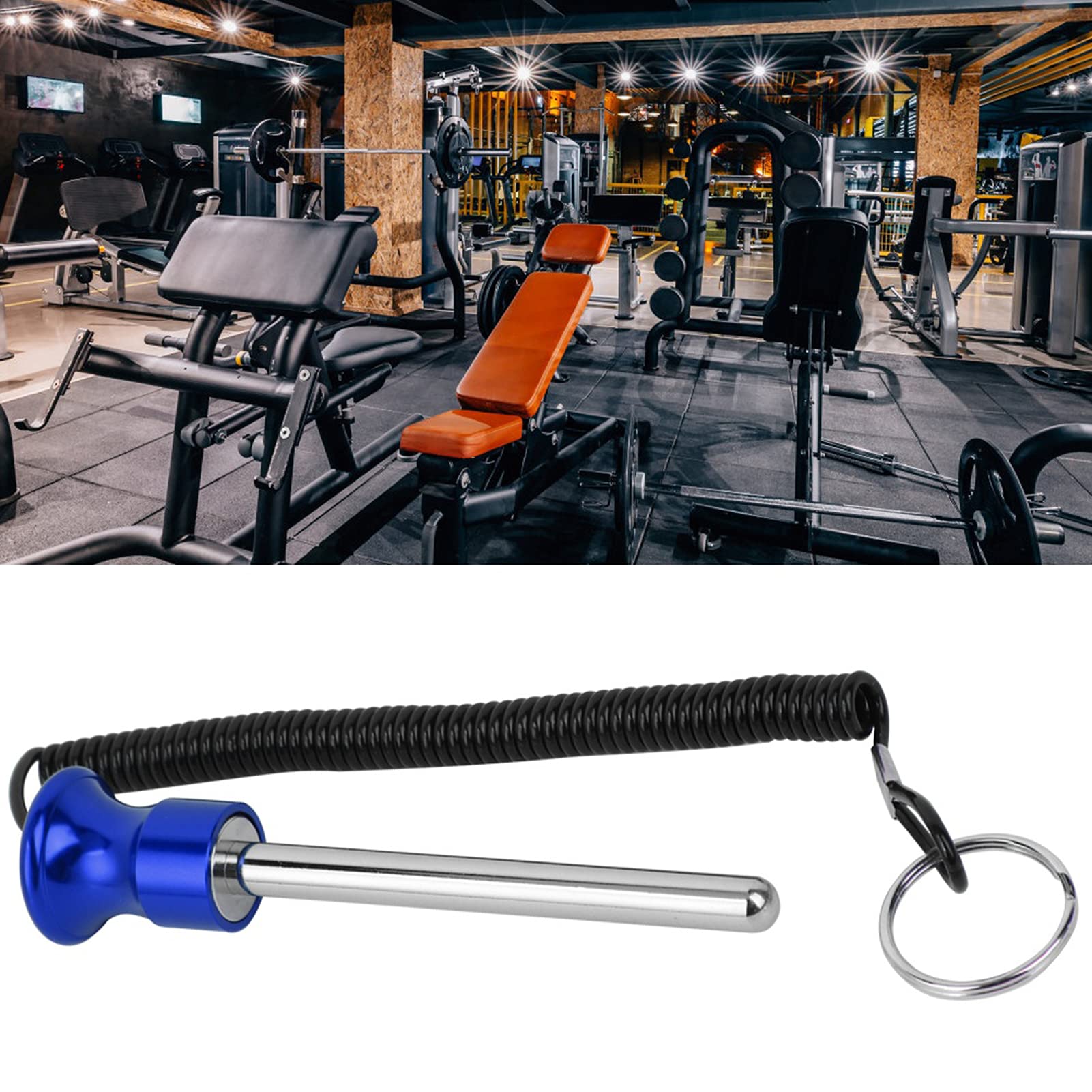 Magnetic Weight Stack Pin with Rope for Strength Training - Gym & Home Use
