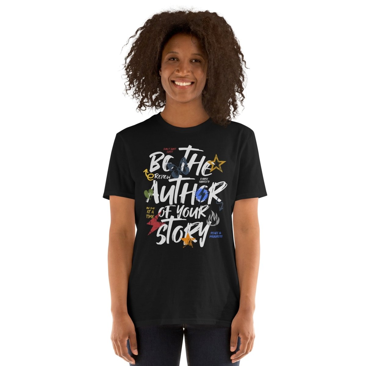 Author Your Sobriety Unisex Essential T-Shirt - Comfortable Cotton Tee for Sober Living & Recovery Support