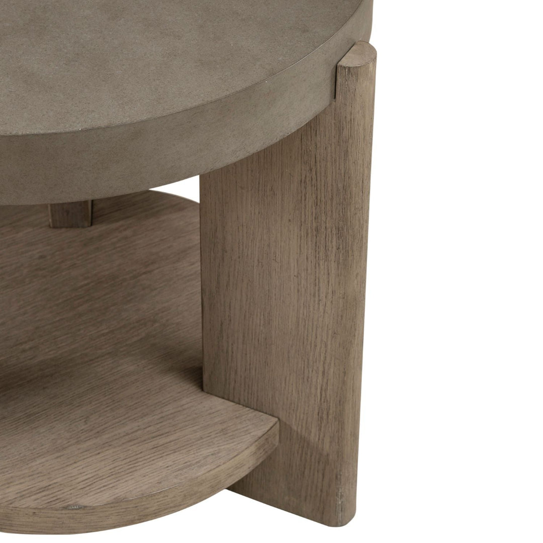 Affinity Round End Table - Modern Side Table for Living Room, Bedroom, or Office - Perfect for Coffee, Lamps, and Decor