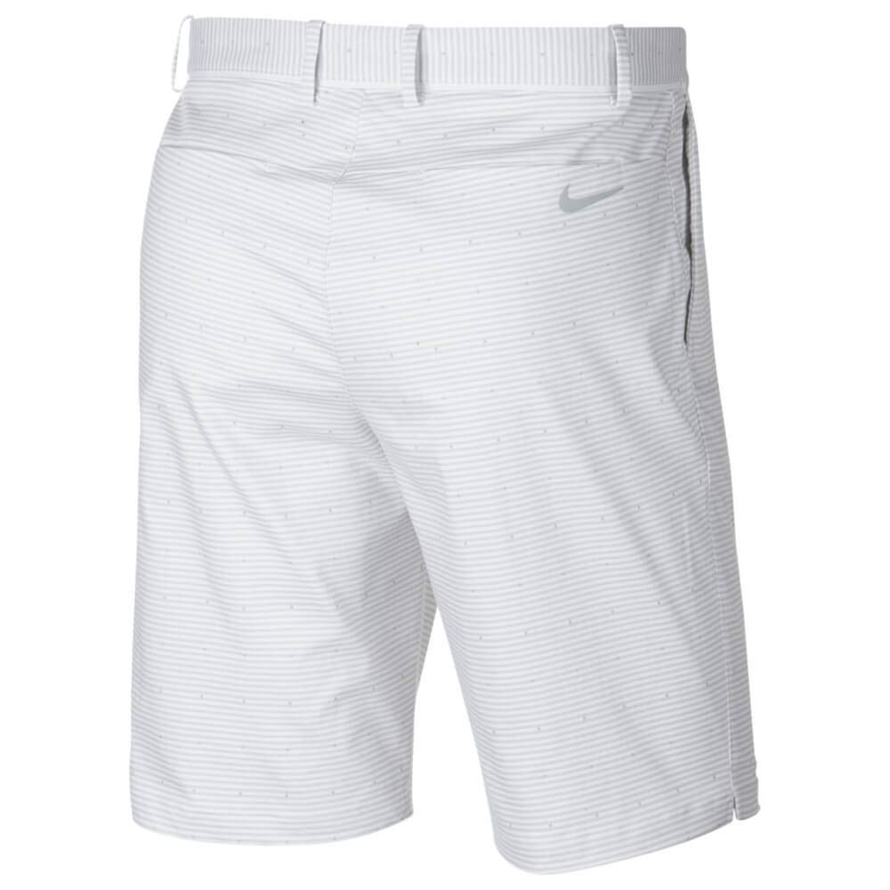 Nike Flex Slim Print Golf Shorts for Men - 2018 White/Flat Silver Size 34 | Lightweight & Breathable Golf Apparel for Summer | Perfect for Golf Course, Driving Range & Casual Wear