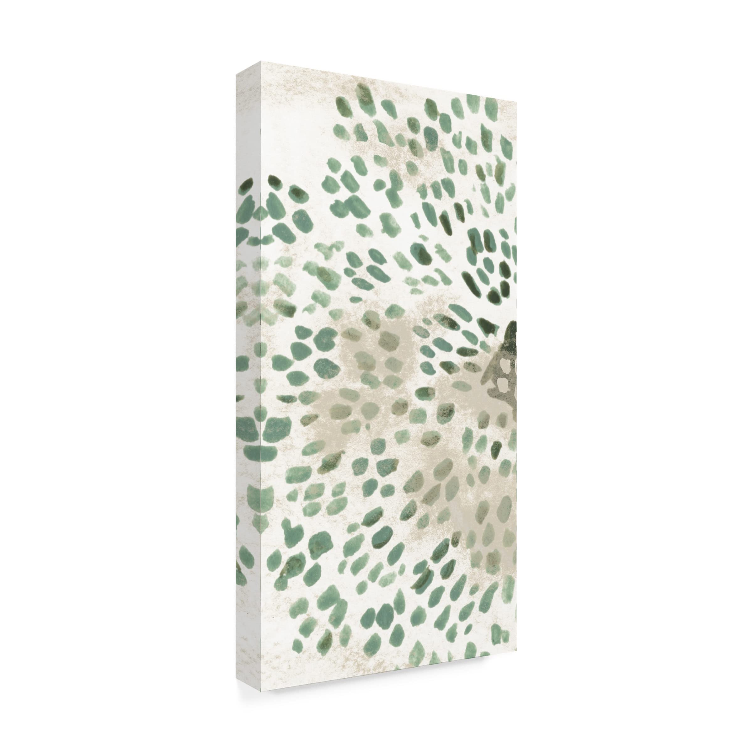 Trademark Fine Art 'Green Flowerhead III' Canvas Art Print by June Erica Vess - Modern Botanical Wall Decor for Living Room, Bedroom & Office