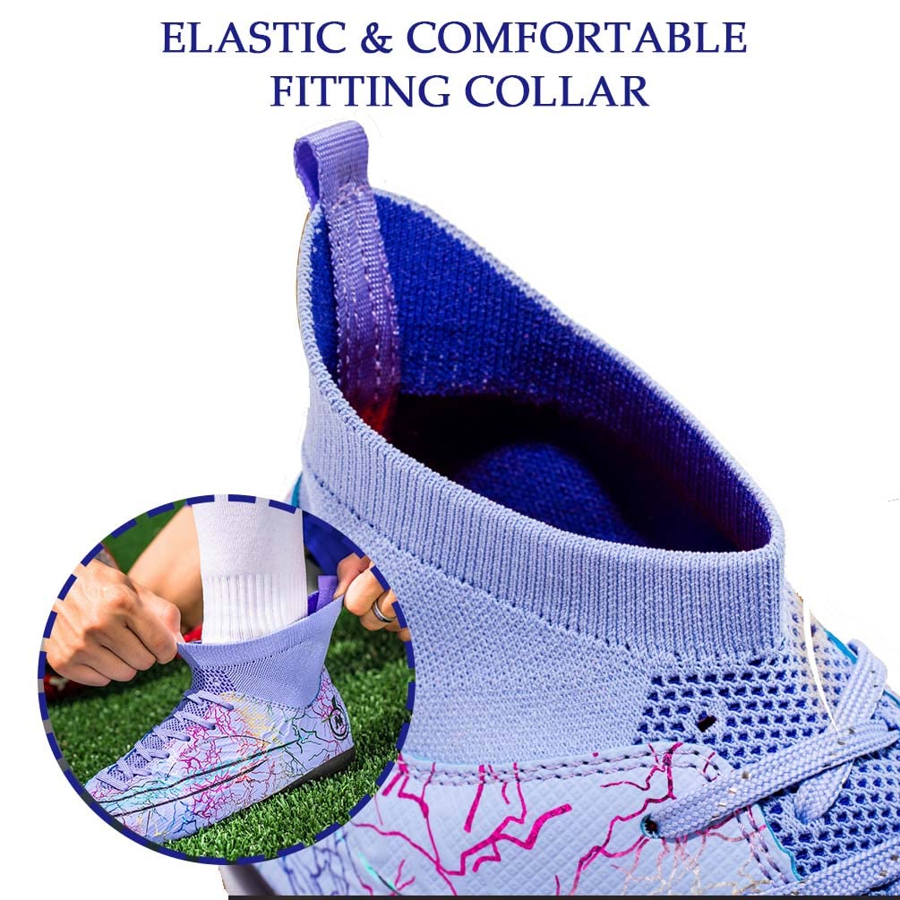 Men's Soccer Cleats - Lightweight Football Shoes for Outdoor & Indoor Play with High Grip - Perfect for Training, Matches & School Sports