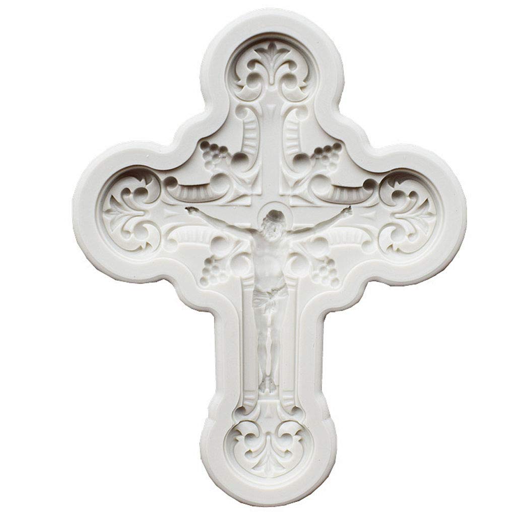 DIY Resin Jewelry Molds - Cross Pendant Silicone Casting Molds for Jesus Necklace Making, Religious Jewelry Crafting & Handmade Gifts - Perfect for Christmas, Baptism & Faith-Based DIY Projects
