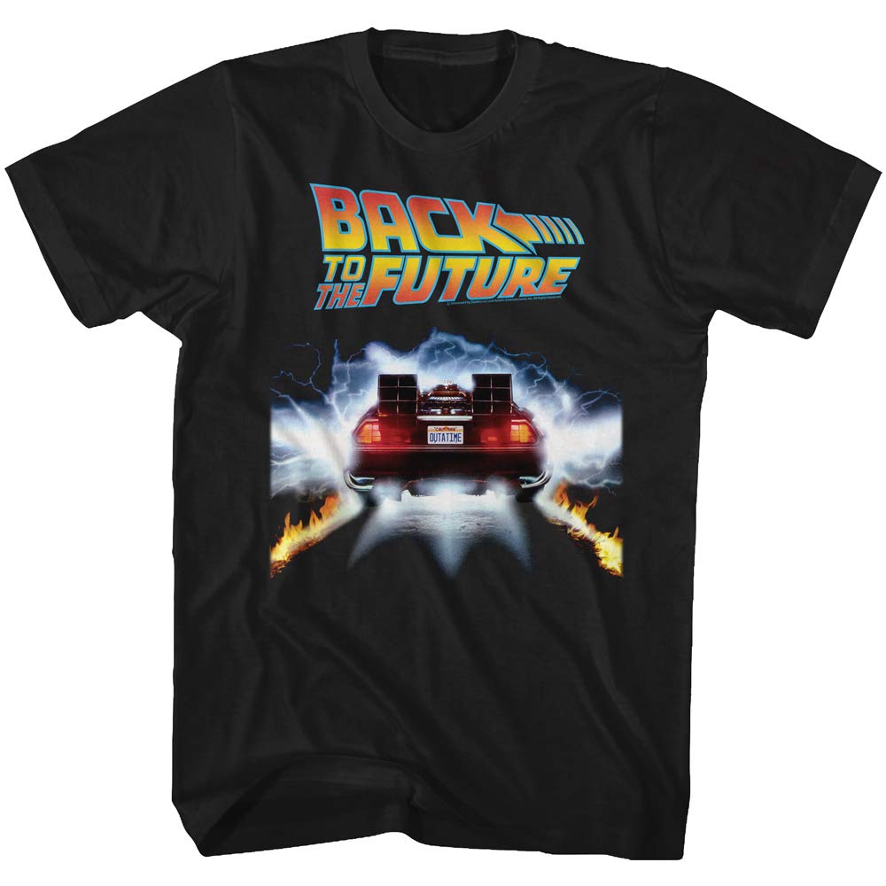Back to The Future 80s Movie T-Shirt - Vintage Tail Lights Graphic Tee for Men & Women | Casual Wear, Cosplay & 80s Nostalgia Gift
